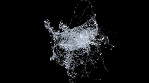 Dynamic Water Splash Element for Liquid Effects