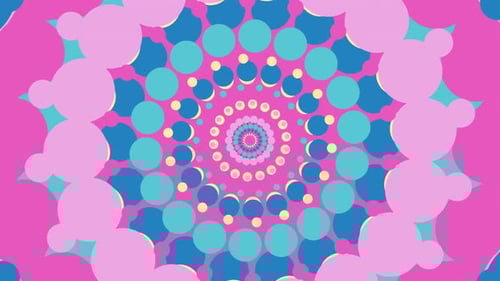 Colorful Hypnotic Circles Loop