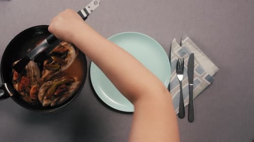 Chicken Breast Fried with Figs