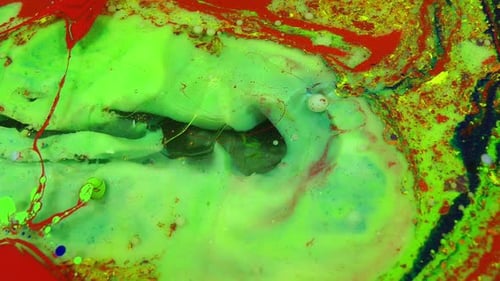 Abstract Fluid Art with Vibrant Colors