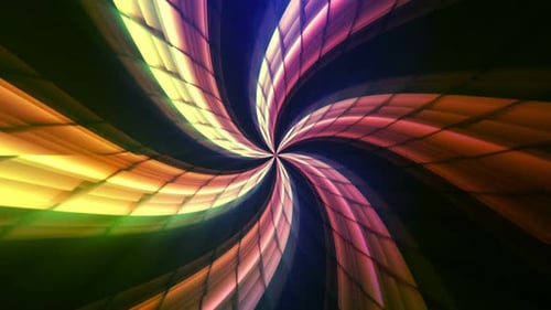 Abstract Swirling Glowing Tunnel Loop Background