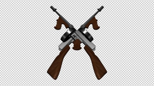 Animated Crossing Thompson Submachine Guns