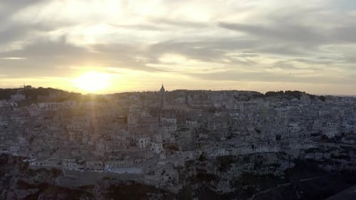 Aerial view of Matera, Basilicata, Italy