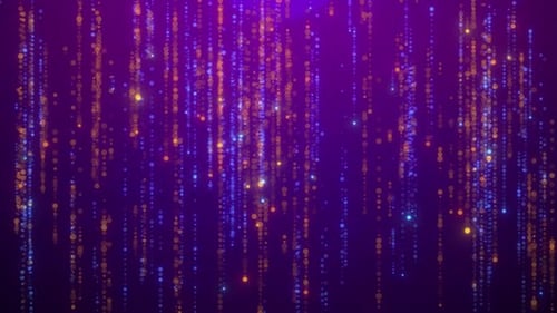 Digitale Partikel regnen