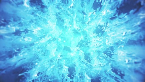 Abstract Glowing Blue Liquid Energy Swirl Background
