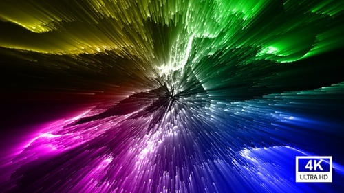 Vibrant Abstract Rainbow Light Rays Background