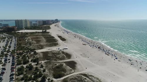 Aerial view of Clearwater beach