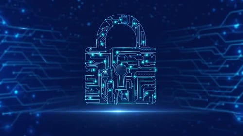 Cyber Security Background 4K Loop