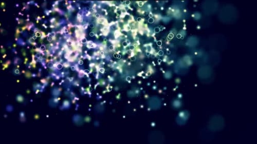 Colorful Dynamic Particle Flow Background Animation