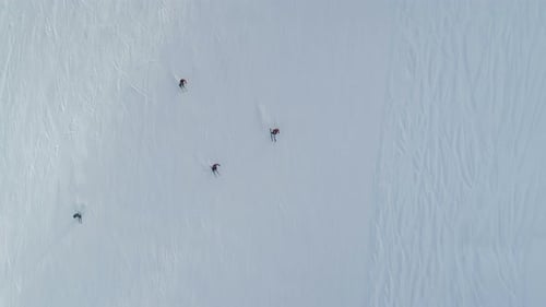 Vista aérea de la estación de esquí
