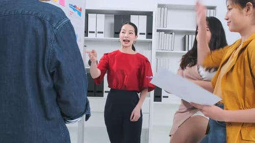 creative agency business brain storm meeting presentation