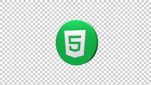 Icono Html 5 Girando
