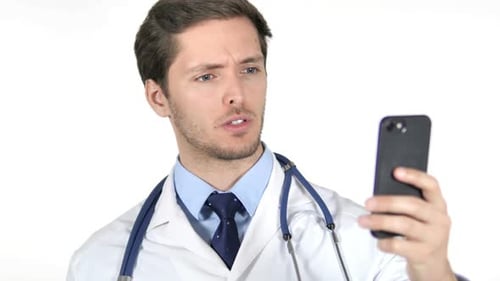 Young Doctor On Video Call With Patient