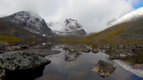 Grizzly Lake in Tombstone Territorial Park Yukon Canada