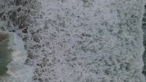 Powerful Ocean Sea Waves Drone