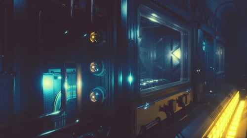 Scifi-Metallkanäle in Raumfahrzeugen