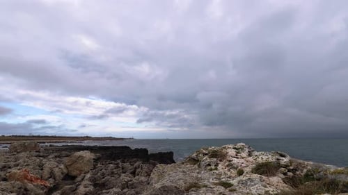 from the rocky coast