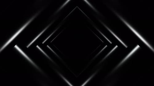 Schwarzer Rhombus Tunnel Loop Animation Dunkler Hintergrund