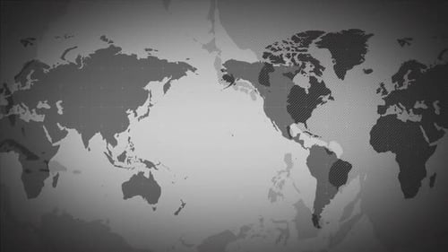 Graue Weltkarte Animieren Sie den Unternehmens- Hintergrund