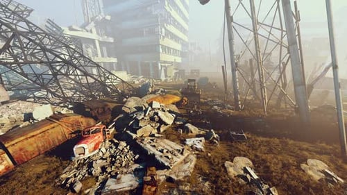 Destroyed Infrastructure Of The City