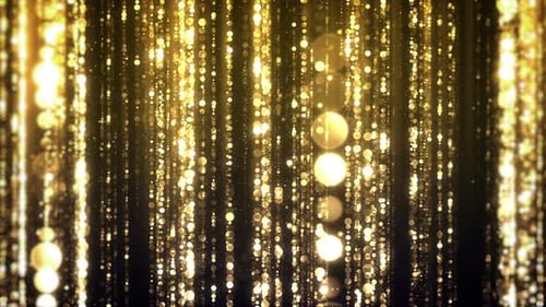 Elegant Golden Falling Particles Celebration Background
