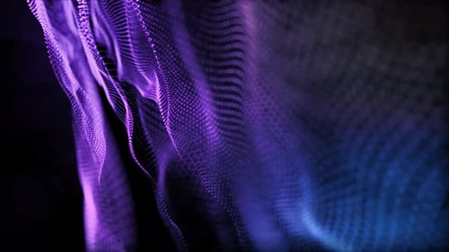 Diseño de fondo de movimiento de onda de puntos coloridos