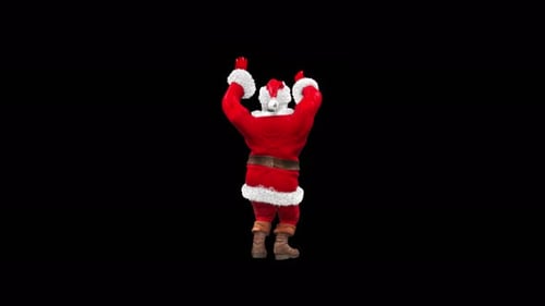 Animated Dancing Santa Claus Character for Christmas Celebrations