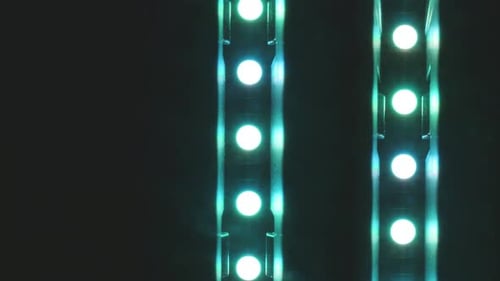 Background of Disco Spotlights with Vertical Lines and Stripes