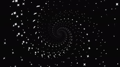 Abstract Swirling Stars Hyperspace Motion Background