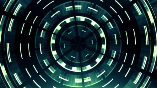 Elegant Tech Circles Grün V03