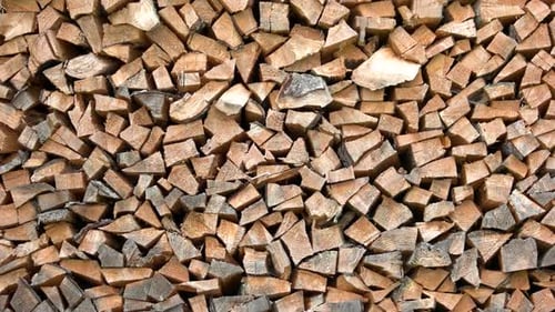 Chopped Firewood Background.