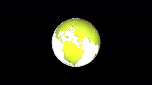 Spinning Earth Globe Loop Animation