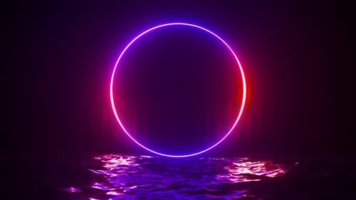 Glowing Neon Circle