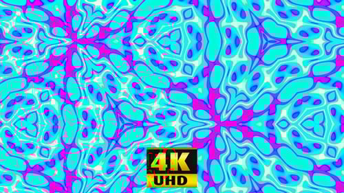 Abstract Psychedelic Fluid Pattern Animation Loop