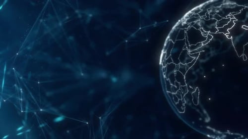 Dark Blue Globe Structure