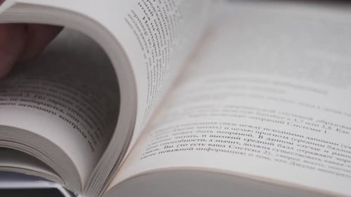 Pages Turning in a Book