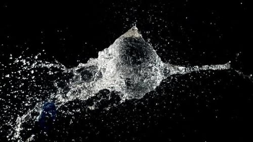 Balloon Explodes in a Splash of Water
