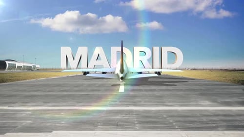 Capitales y ciudades de aterrizaje de aviones Comercial en Madrid