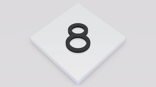 10 Sekunden Countdown-Timer auf weißem Tomb und weißem Hintergrund