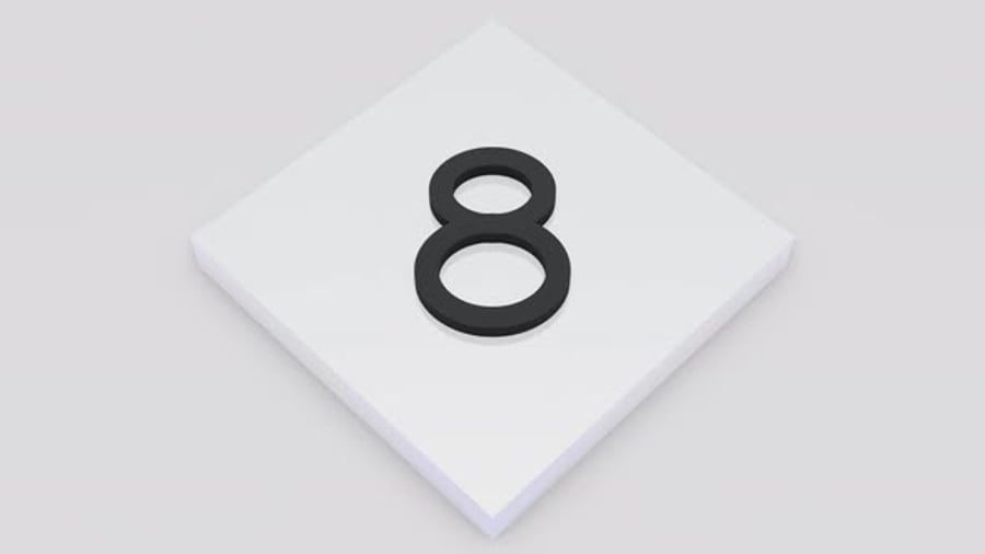 10 seconds countdown timer on white romb and white background ...