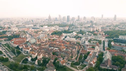 Aerial View of Warsaw