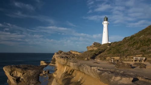 New Zealand Castlepoint lighthouse