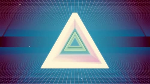 Flying Tunnel Triangle Light Retro 05 HD