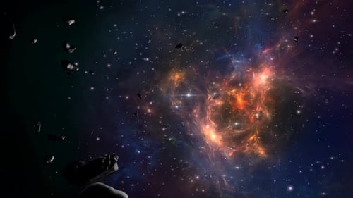 Galaxienebel Space Stars Motion Loop Hintergrund