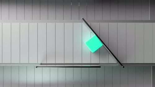 Modern Geometric Cubes Abstract Reveal Animation