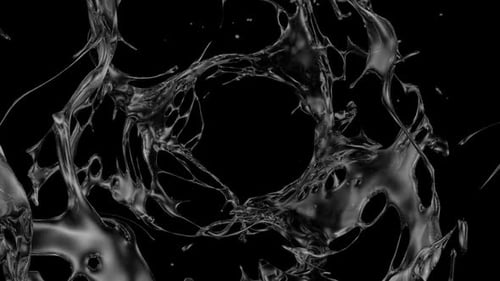 Flowing Abstract Ink Transition Overlay