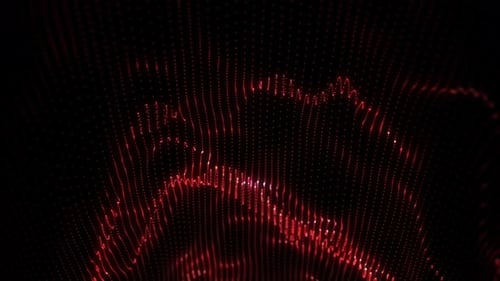 Mir Particle Animated Background Red Loop