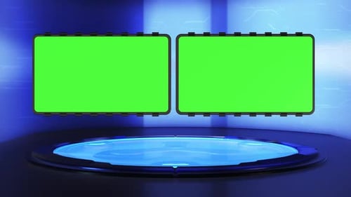 Platform News Studio - Green Screen G25
