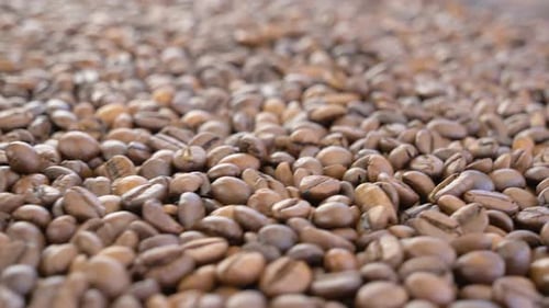 Aromatische geröstete Kaffeebohnen