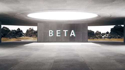 Futuristischer Raum Beta